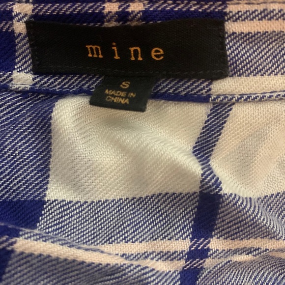 Blue, White & Baby Pink Flannel Button Up Shirt - Picture 6 of 12